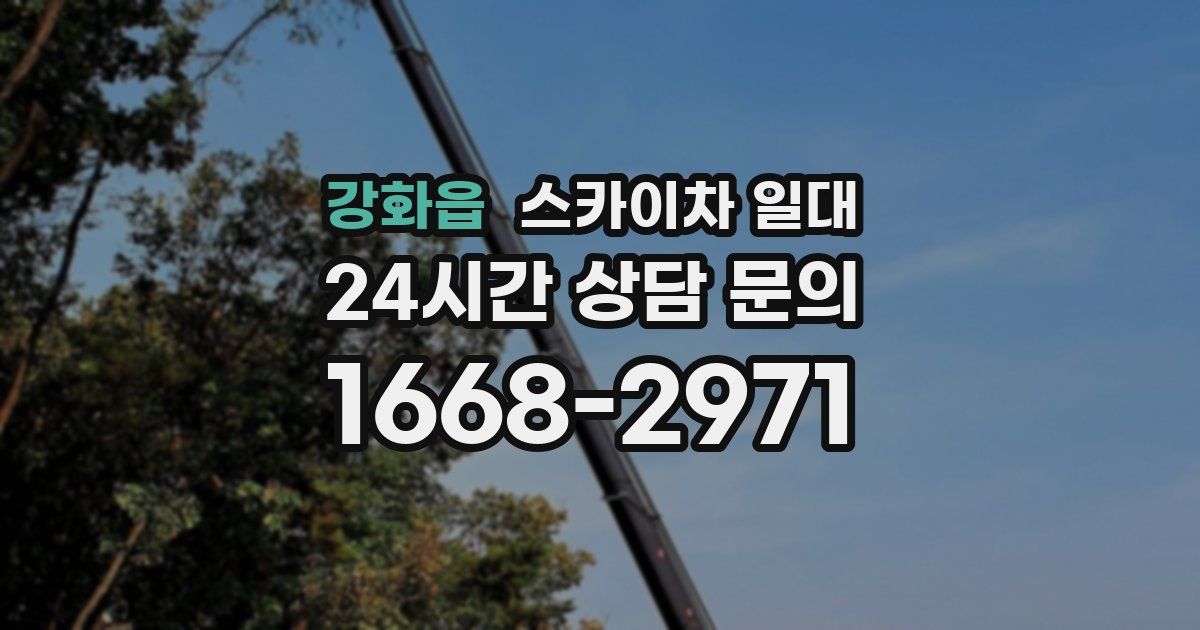 강화읍 스카이차 일대