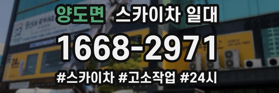양도면 스카이차 일대