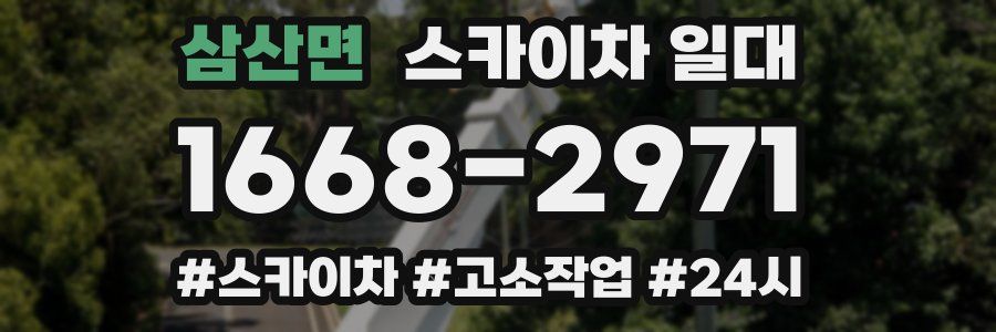 삼산면 스카이차 일대