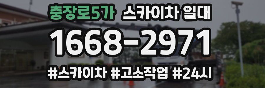 충장로5가 스카이차 일대