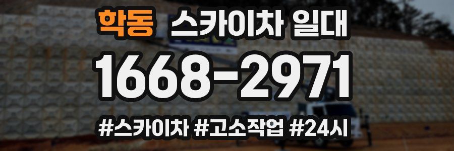 학동 스카이차 일대