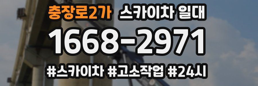 충장로2가 스카이차 일대