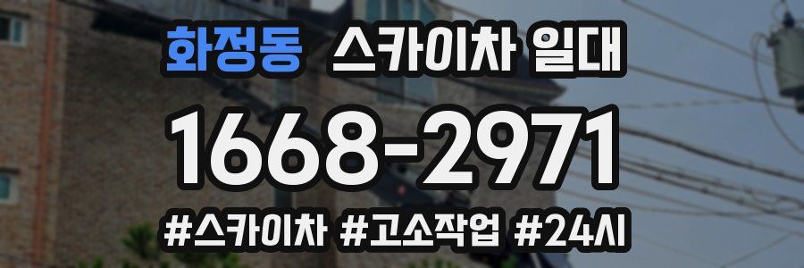 화정동 스카이차 일대