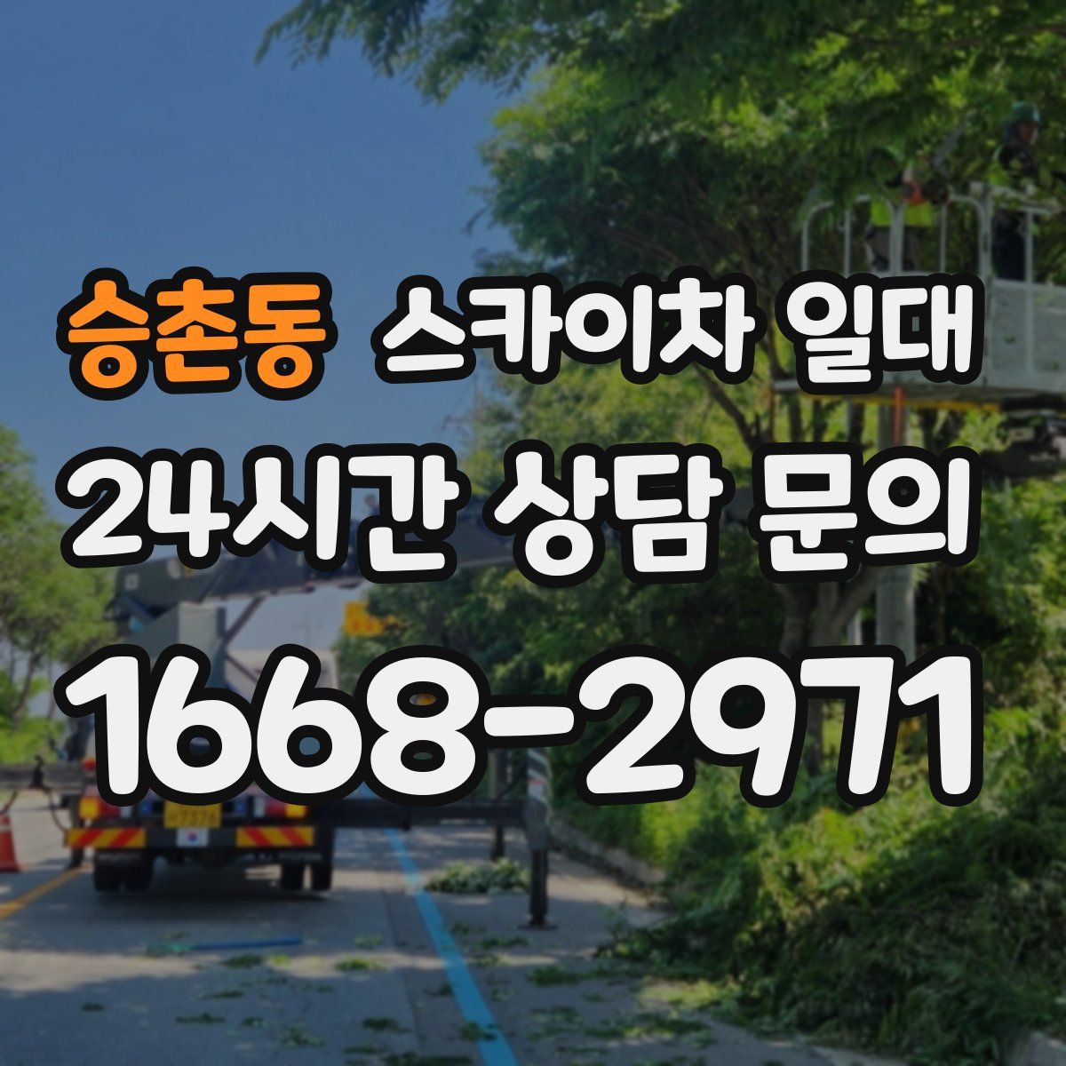 승촌동 스카이차 일대