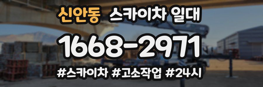 신안동 스카이차 일대