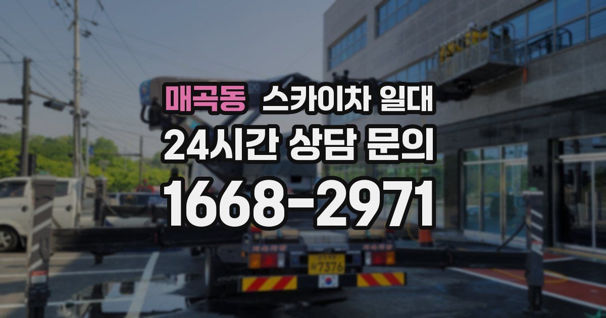 매곡동 스카이차 일대