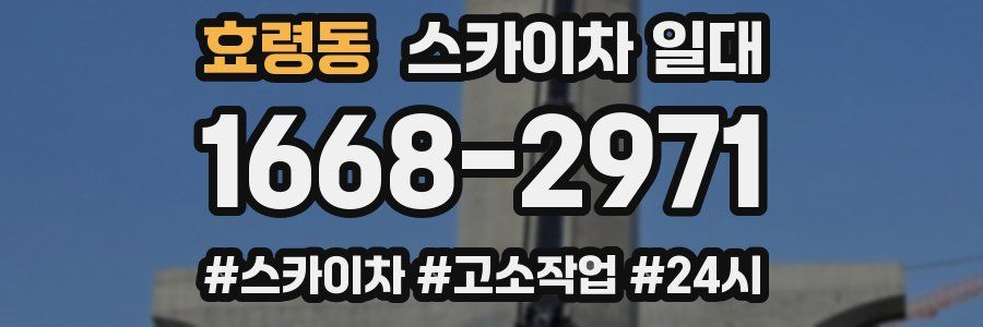 효령동 스카이차 일대
