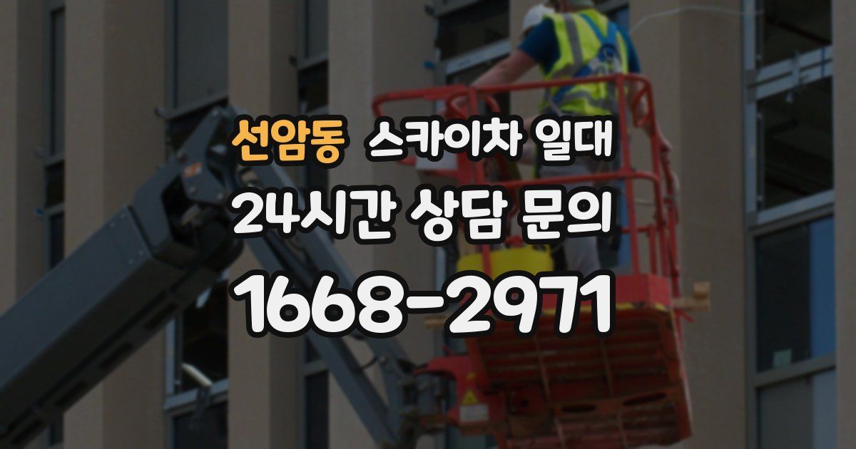 선암동 스카이차 일대