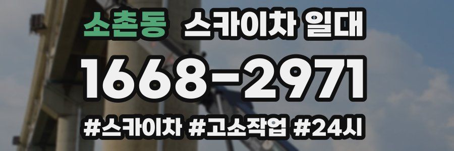 소촌동 스카이차 일대
