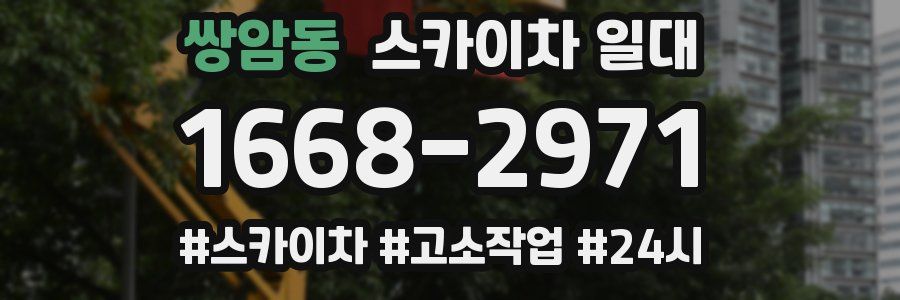 쌍암동 스카이차 일대