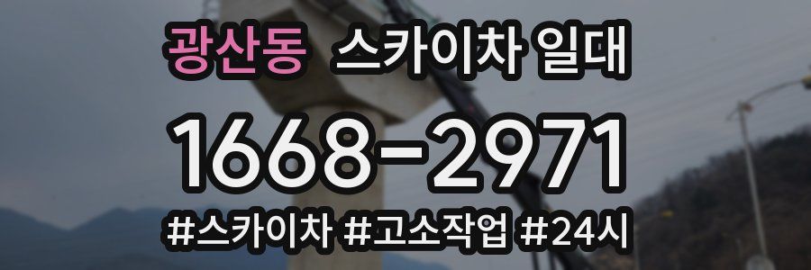 광산동 스카이차 일대