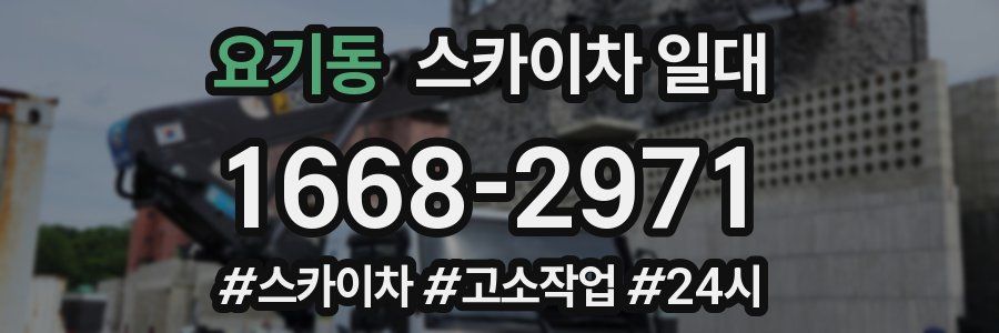 요기동 스카이차 일대