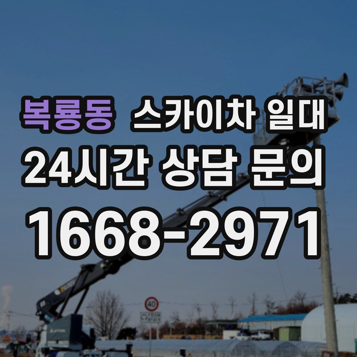 복룡동 스카이차 일대