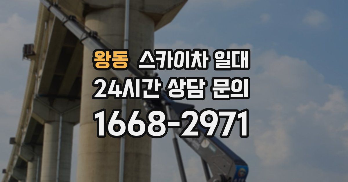 왕동 스카이차 일대