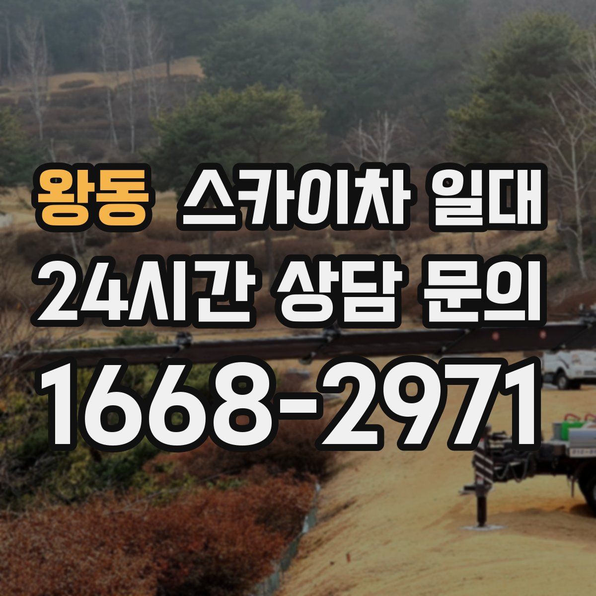 왕동 스카이차 일대