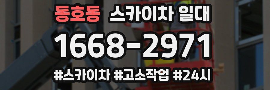 동호동 스카이차 일대