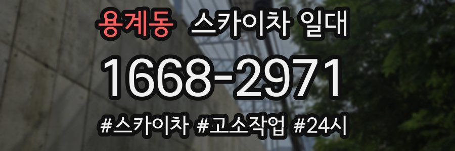 용계동 스카이차 일대