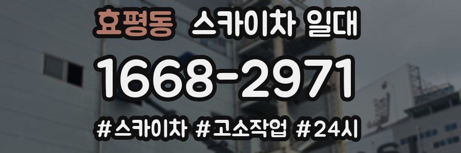 효평동 스카이차 일대