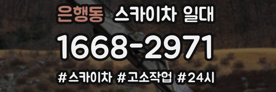 은행동 스카이차 일대
