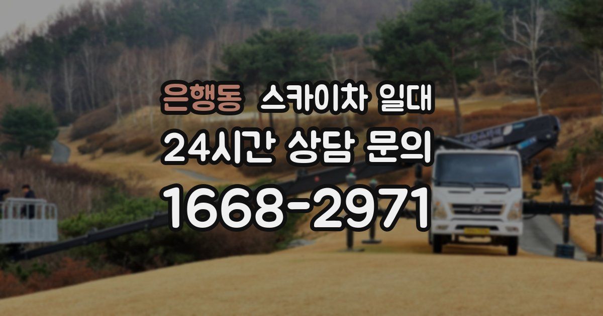 은행동 스카이차 일대