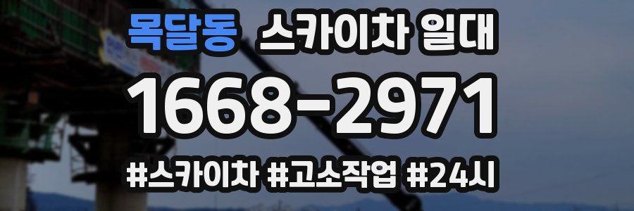 목달동 스카이차 일대