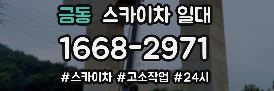금동 스카이차 일대