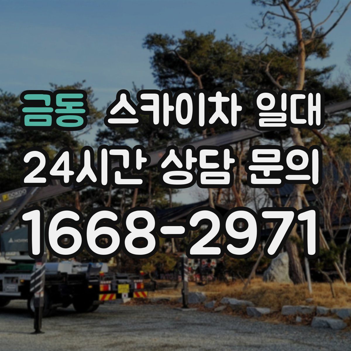 금동 스카이차 일대