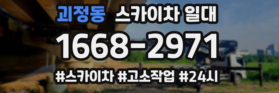 괴정동 스카이차 일대