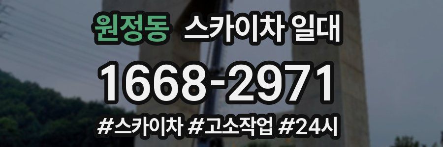 원정동 스카이차 일대