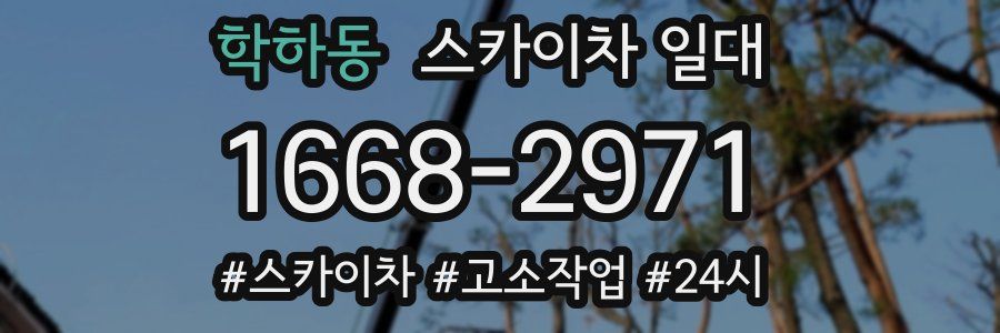 학하동 스카이차 일대