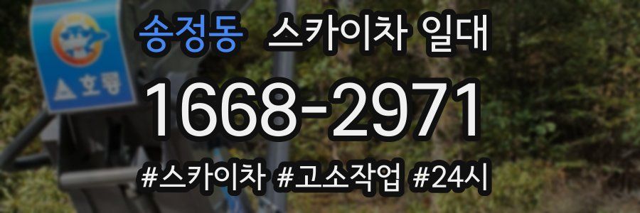 송정동 스카이차 일대