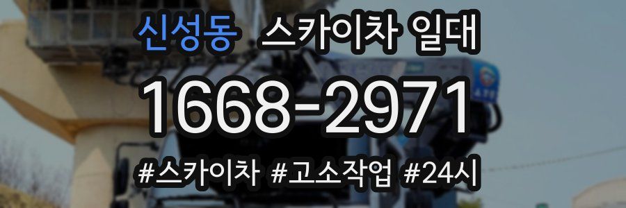 신성동 스카이차 일대