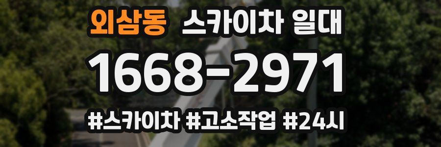 외삼동 스카이차 일대