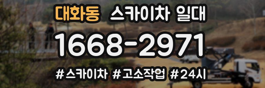 대화동 스카이차 일대