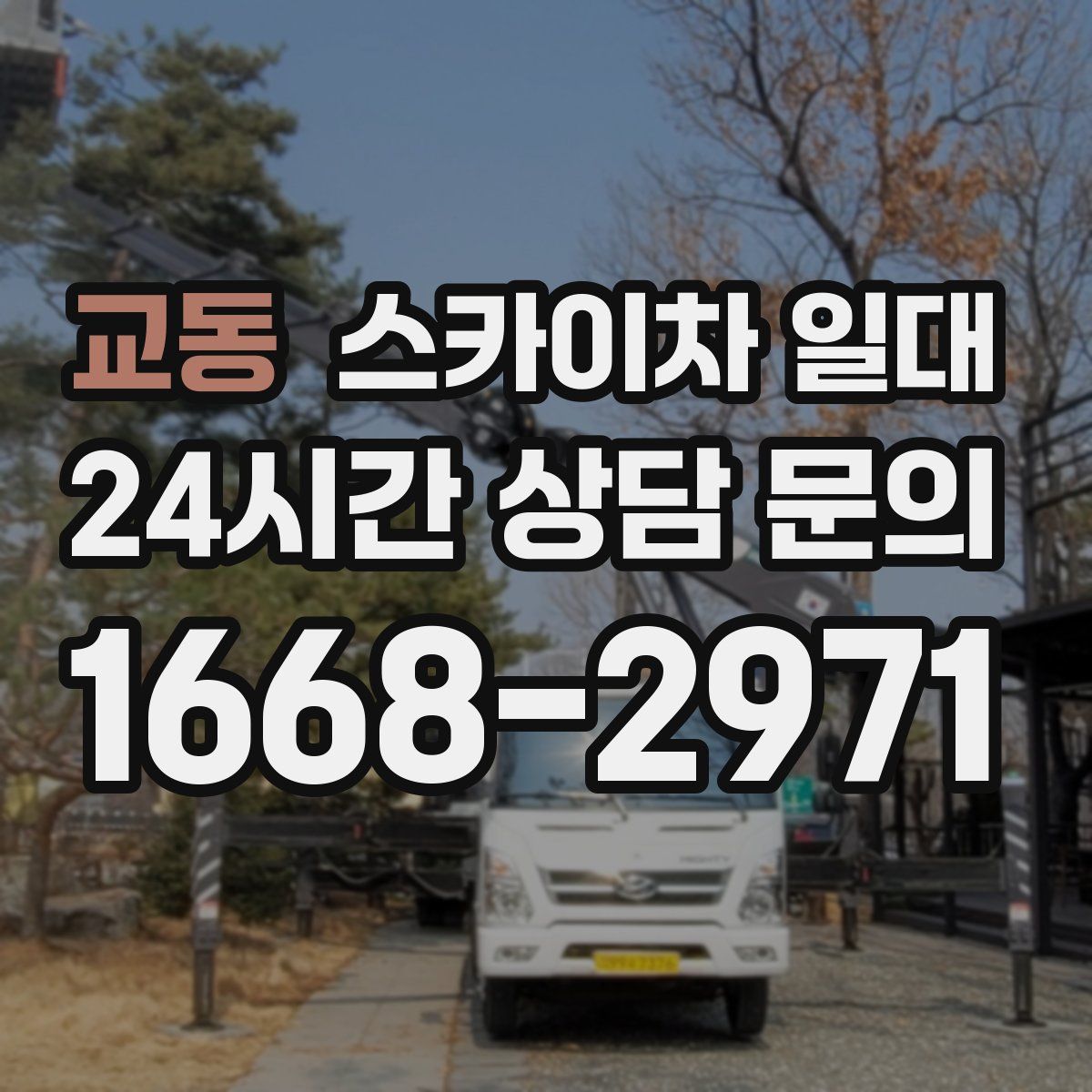 교동 스카이차 일대