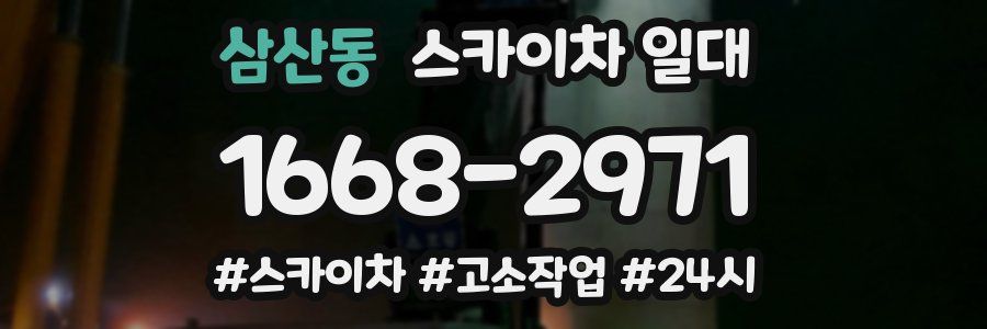 삼산동 스카이차 일대