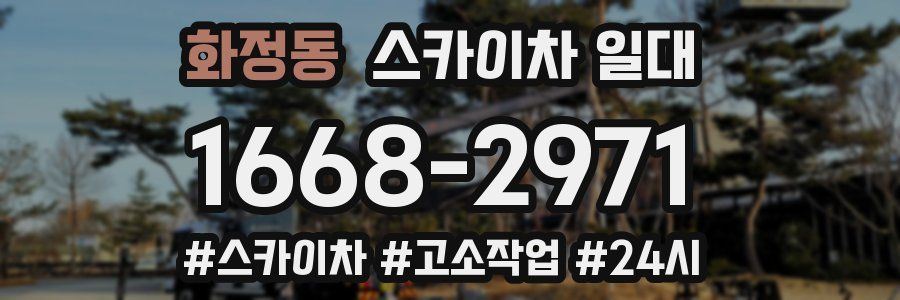 화정동 스카이차 일대