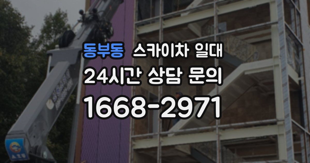 동부동 스카이차 일대