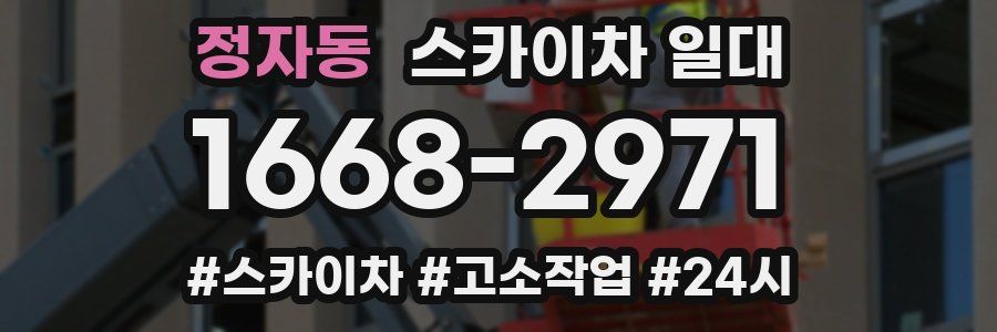 정자동 스카이차 일대