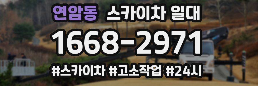 연암동 스카이차 일대