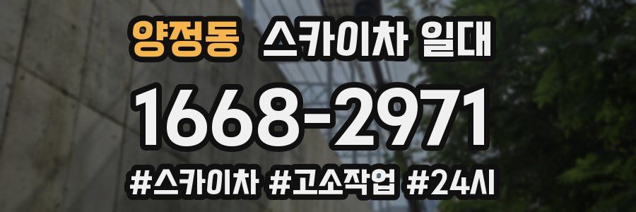 양정동 스카이차 일대
