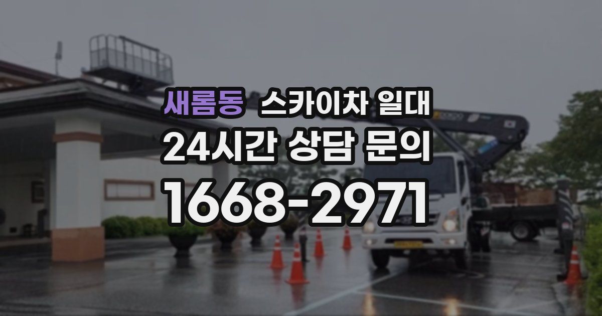 새롬동 스카이차 일대