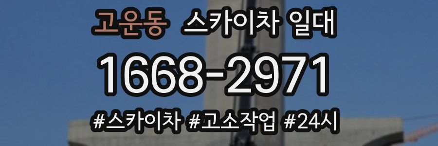 고운동 스카이차 일대