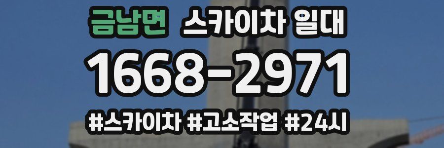 금남면 스카이차 일대