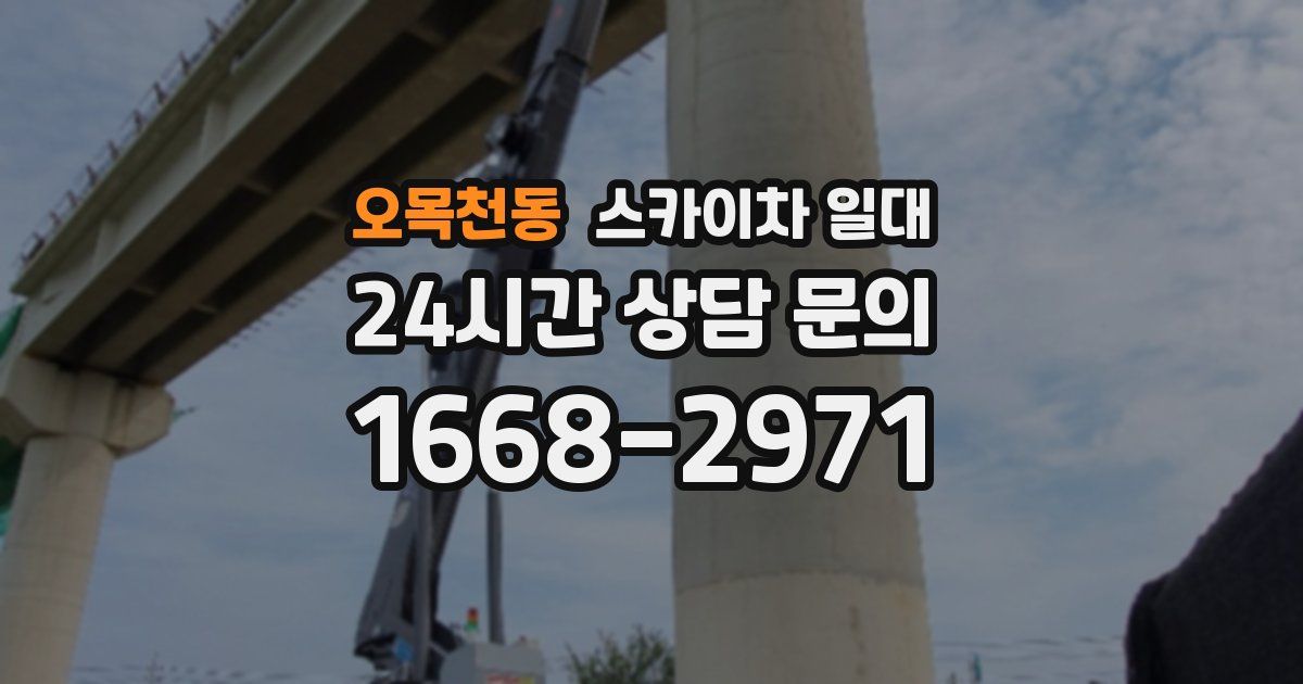 오목천동 스카이차 일대