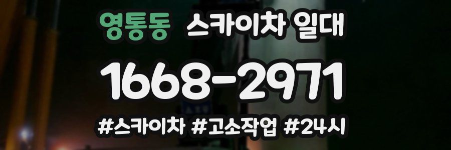 영통동 스카이차 일대