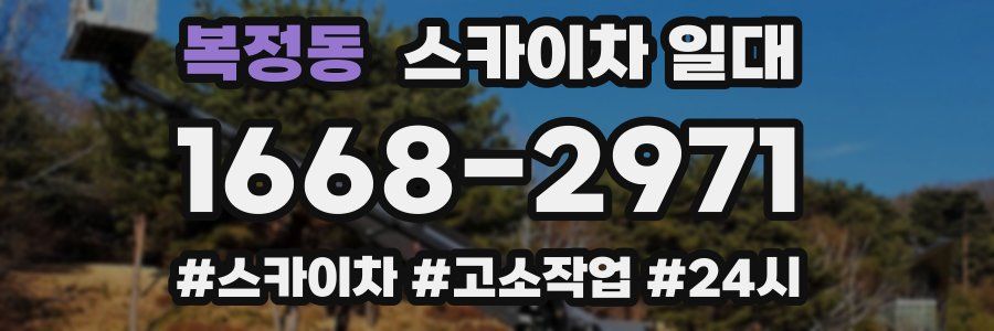 복정동 스카이차 일대