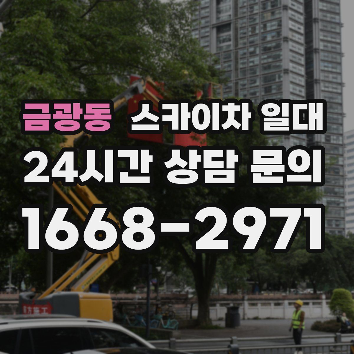 금광동 스카이차 일대