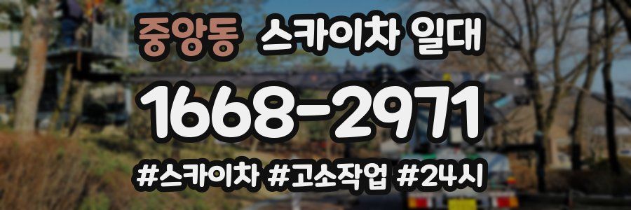 중앙동 스카이차 일대