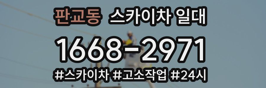 판교동 스카이차 일대